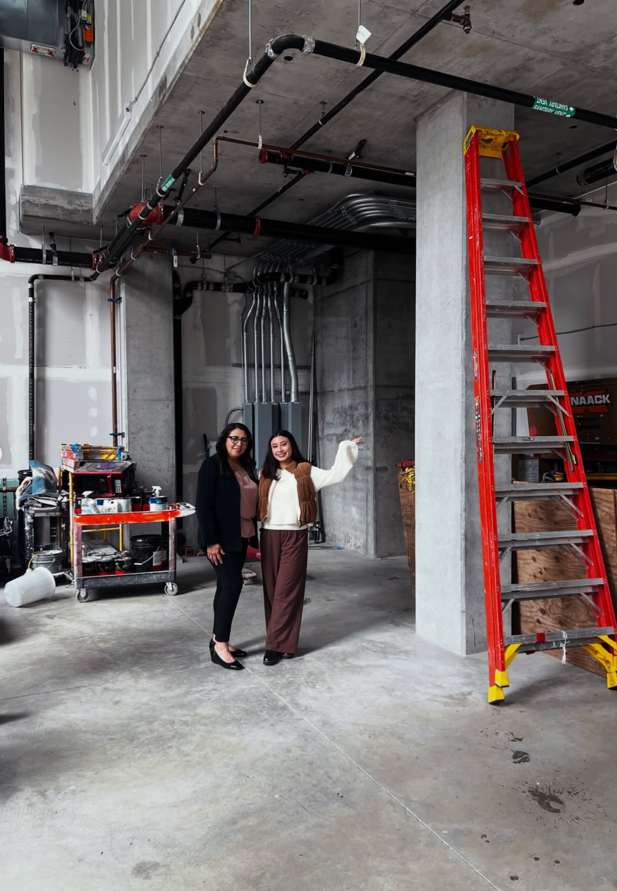 A future storefront space before construction — the starting point for a new retail match