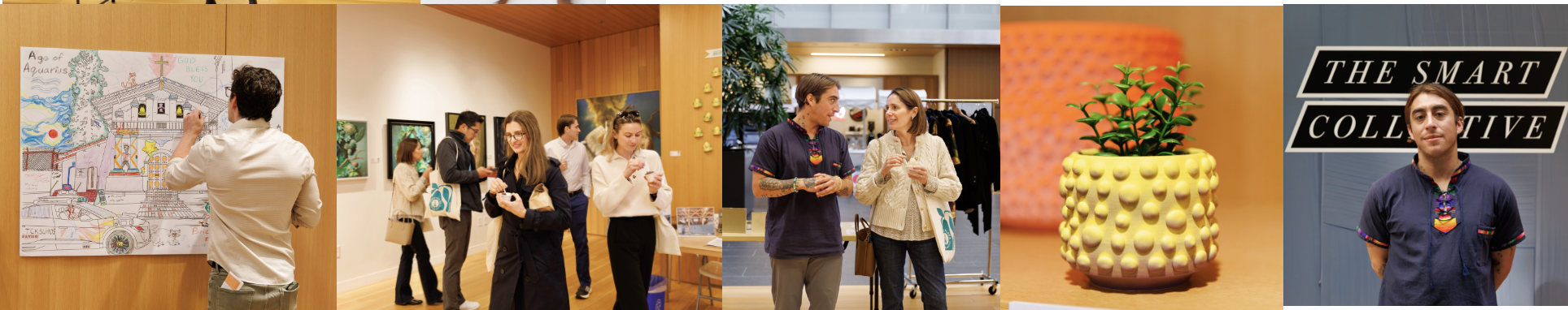 A collage of downtown San Francisco retail and community moments
